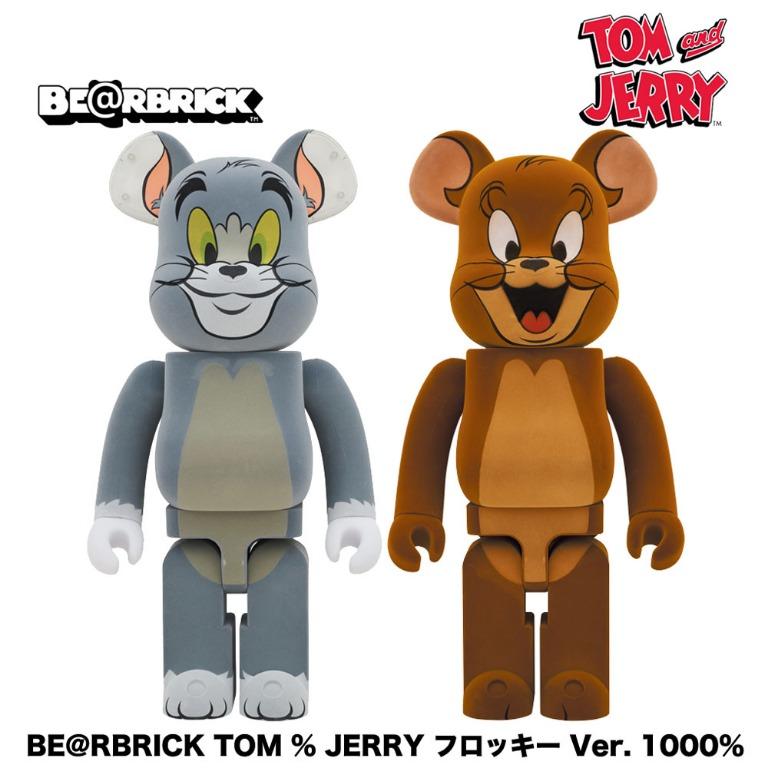 Medicom Toy Be@rbrick Bearbrick Tom & Jerry Flocky Ver. 1000% 2pc