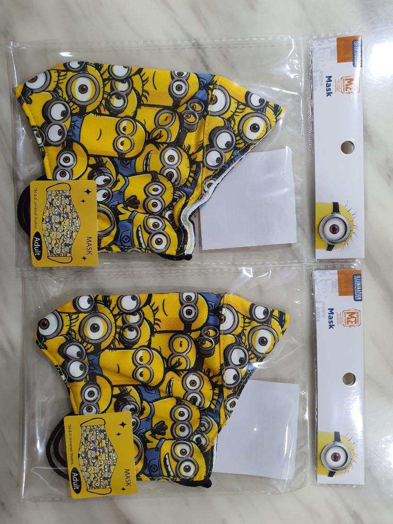 Minion Face Mask (Adult), Beauty & Personal Care, Sanitary Hygiene on