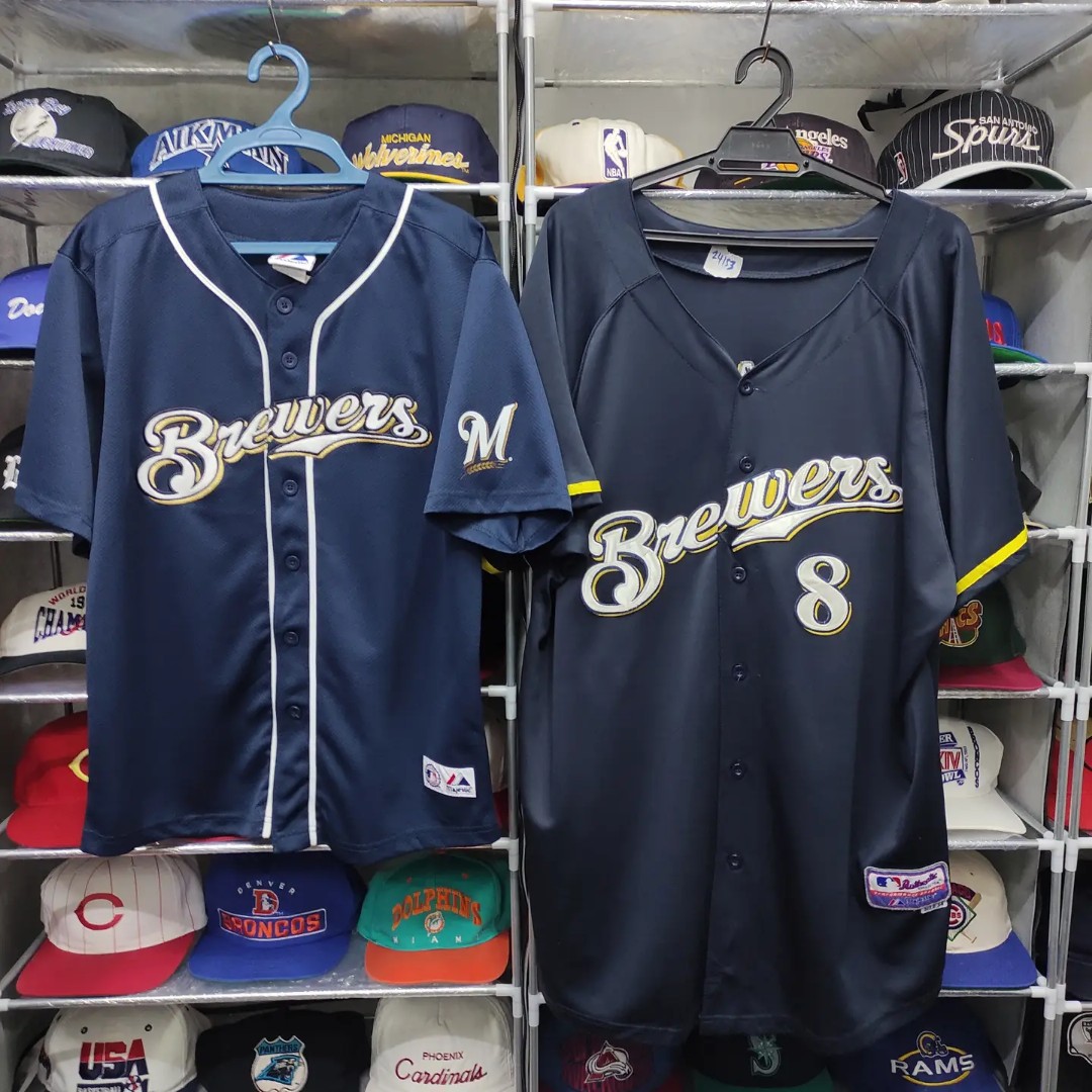 brewers game worn