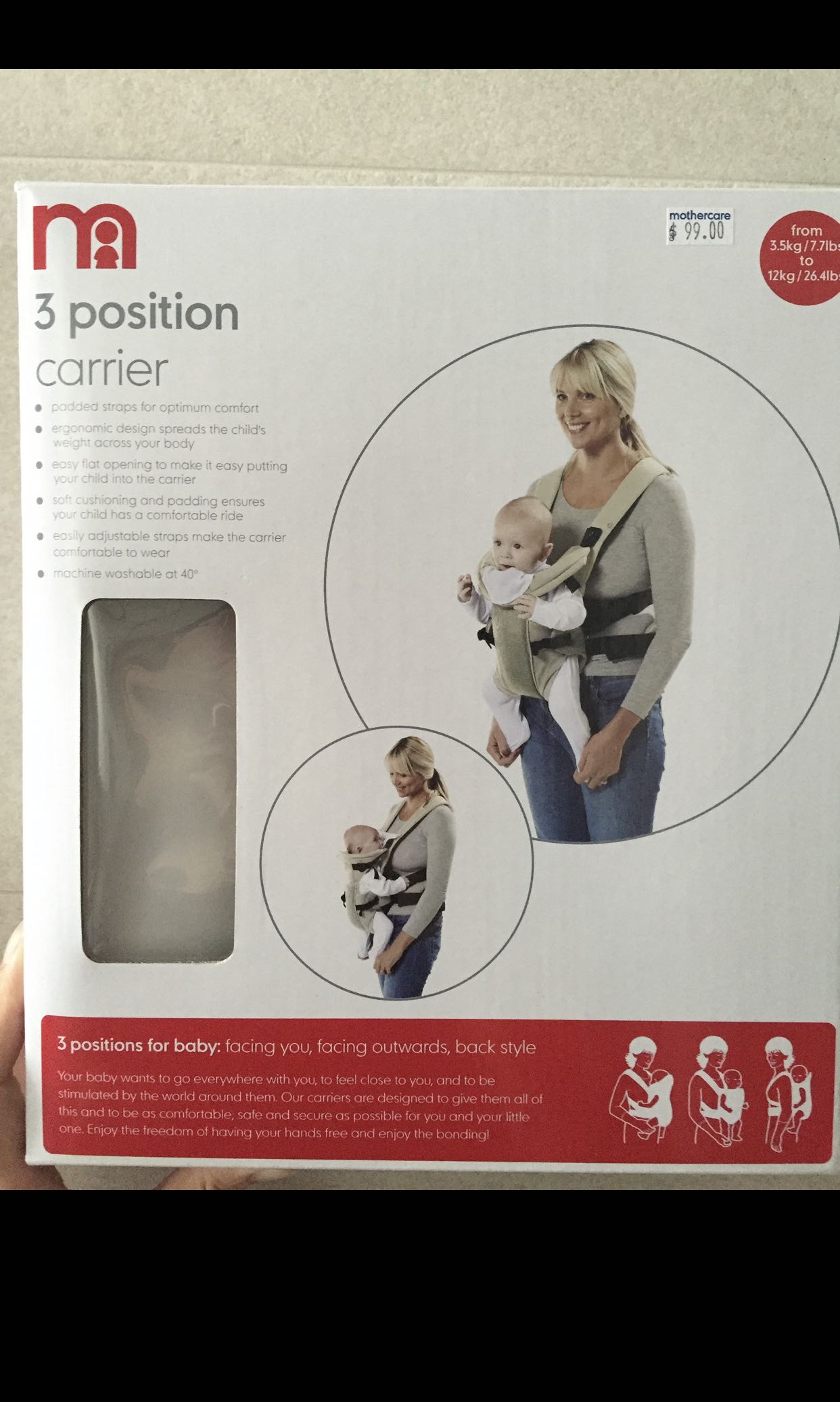 Mothercare 3 position baby carrier Babies Kids Going Out