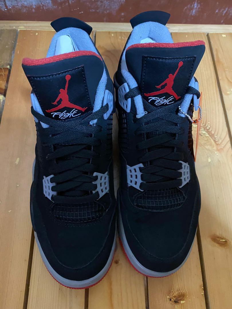 Nike Air Jordan 4 Retro Og Breds, Men's Fashion, Footwear, Sneakers on ...