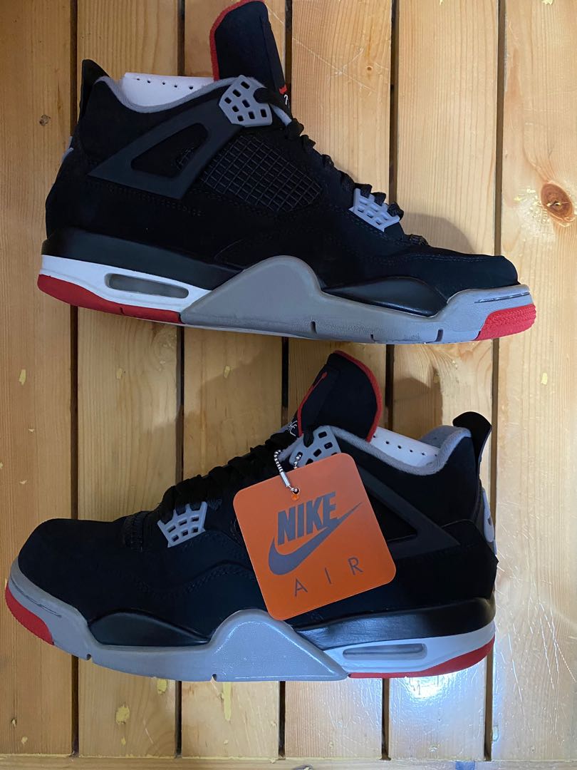 Nike Air Jordan 4 Retro Og Breds, Men's Fashion, Footwear, Sneakers on ...