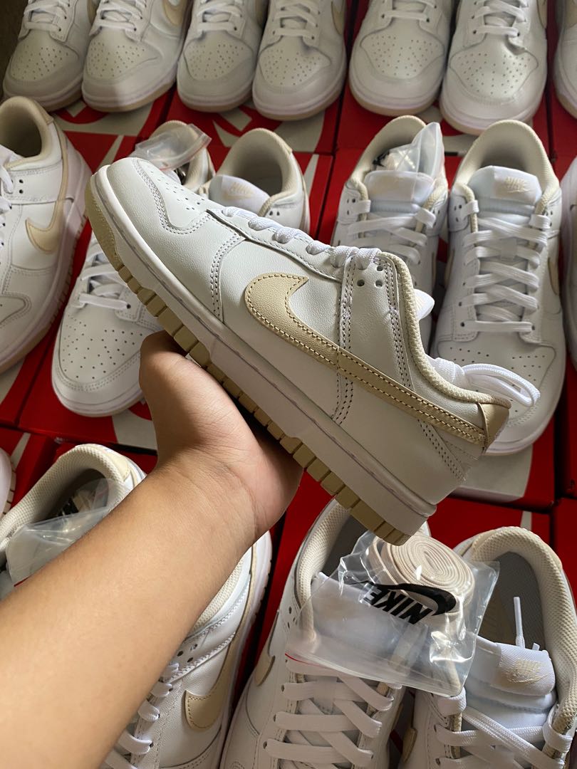 dunk low pearl white