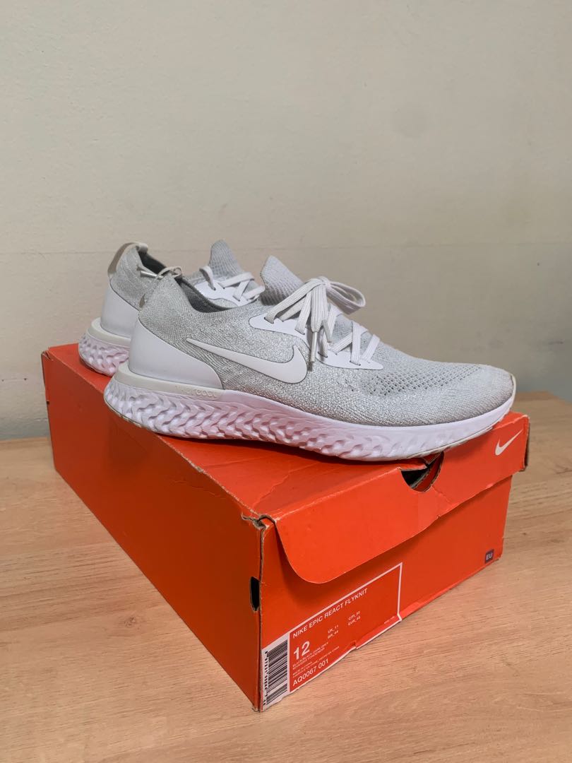 Triple white new arrivals nike epic react