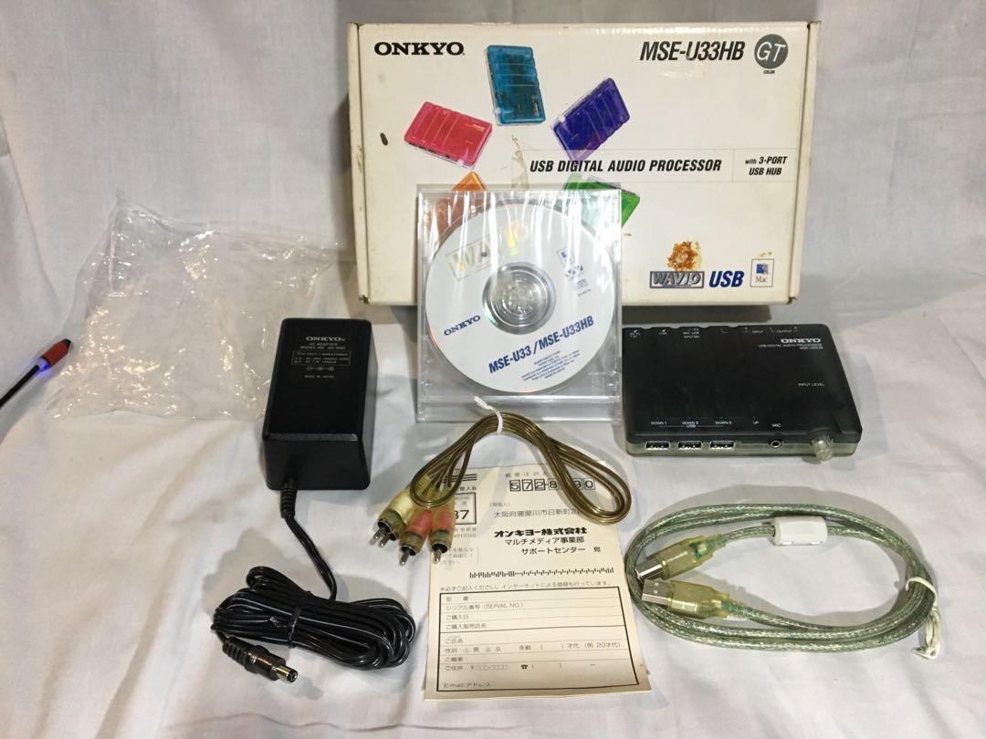 Onkyo digital audio processor for ur amplifier cd player turntable computer (Category: Soundbars, Speakers & Amplifiers) located in Quezon City. Submitted by rsv.regor (Listing ID 1121718970, Image 1). Description: For sale: NOS Brand new onkyo digital audio processor. Model MSE-U33HB 100volts input Made in Japan The device provides an interface between a USB-equipped Mac and an external audio system. It has a microphone/line input for those USB 