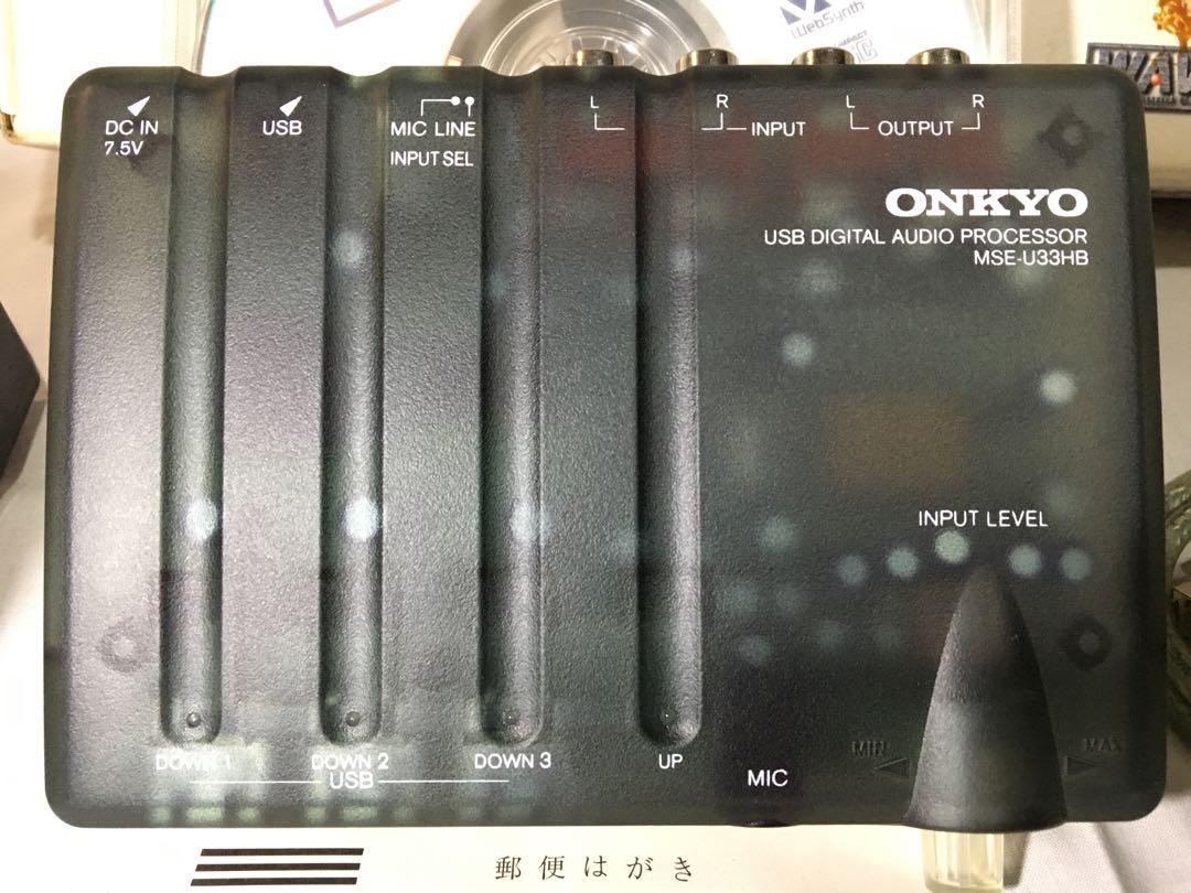 Onkyo digital audio processor for ur amplifier cd player turntable computer (Category: Soundbars, Speakers & Amplifiers) located in Quezon City. Submitted by rsv.regor (Listing ID 1121718970, Image 3). Description: For sale: NOS Brand new onkyo digital audio processor. Model MSE-U33HB 100volts input Made in Japan The device provides an interface between a USB-equipped Mac and an external audio system. It has a microphone/line input for those USB 