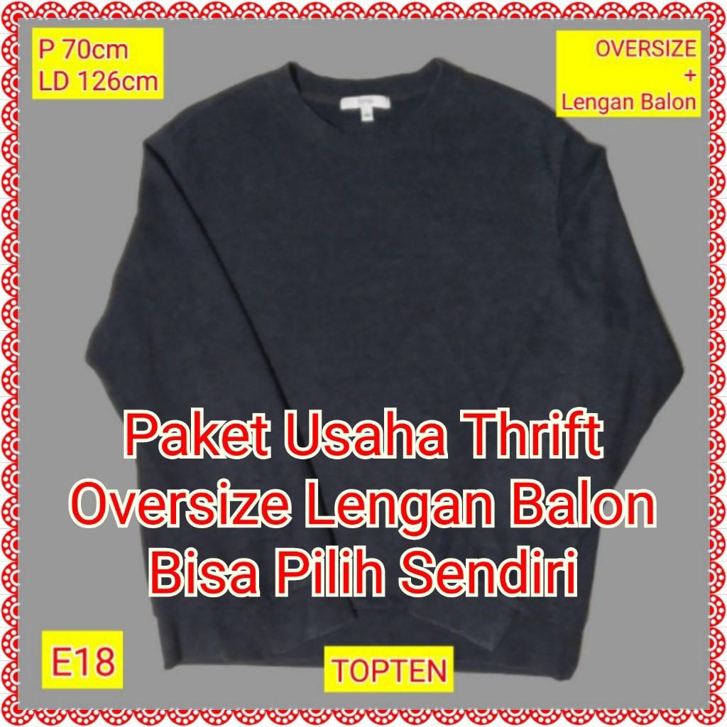 Paket usaha outlet thrift sweater oversize
