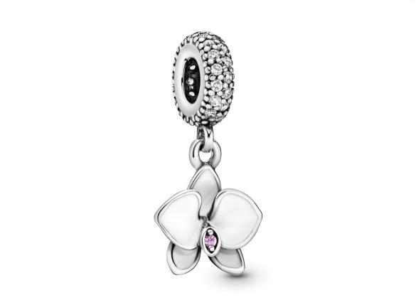 White orchid pandora deals charm