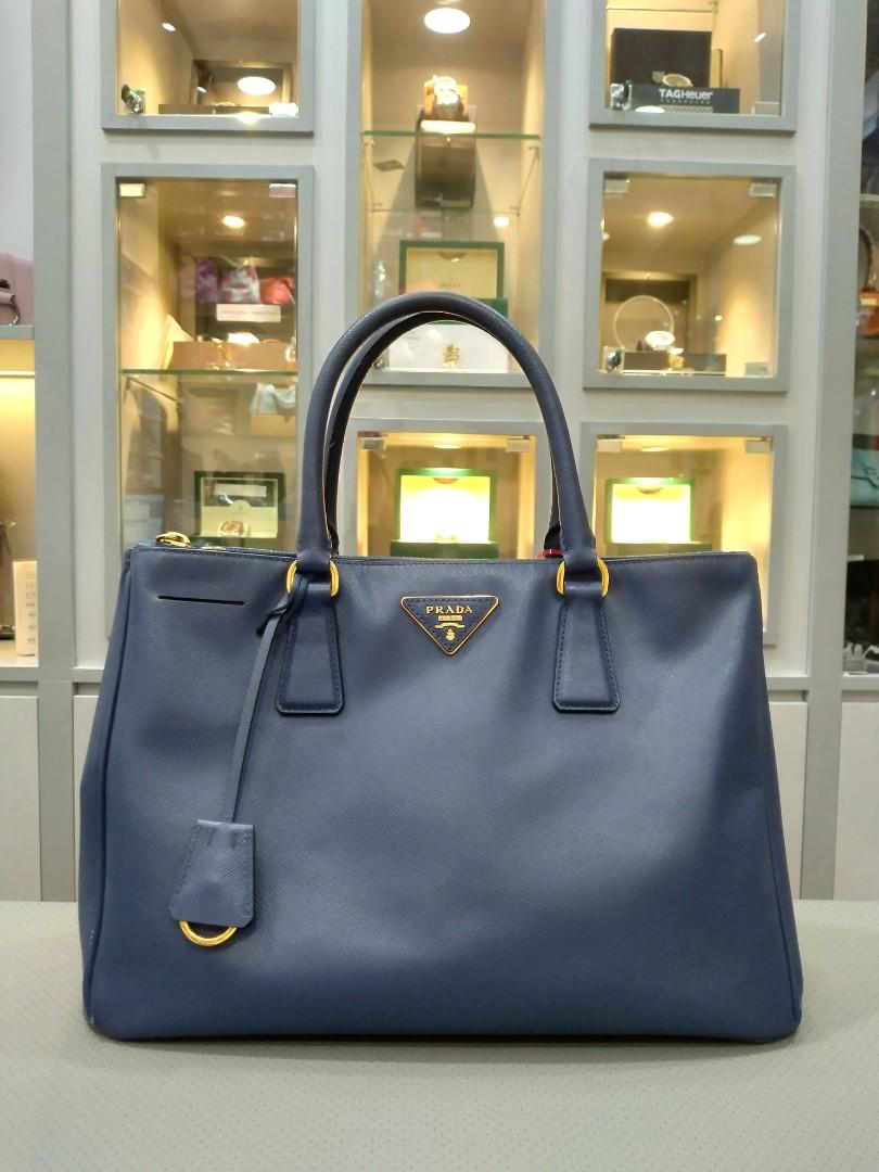 prada saffiano blue