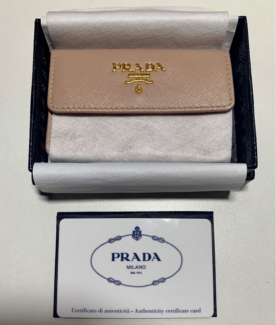 Prada Saffiano Cameo Card Case, Luxury, Bags & Wallets on Carousell