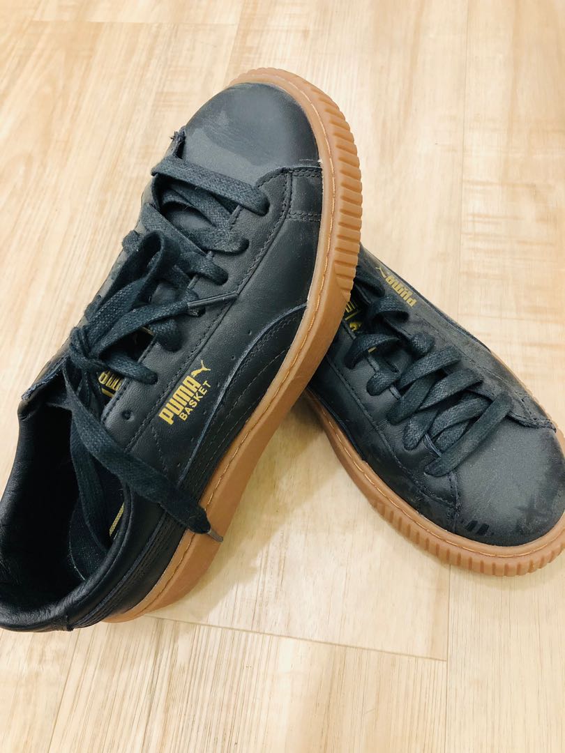Black and brown puma shoes hotsell