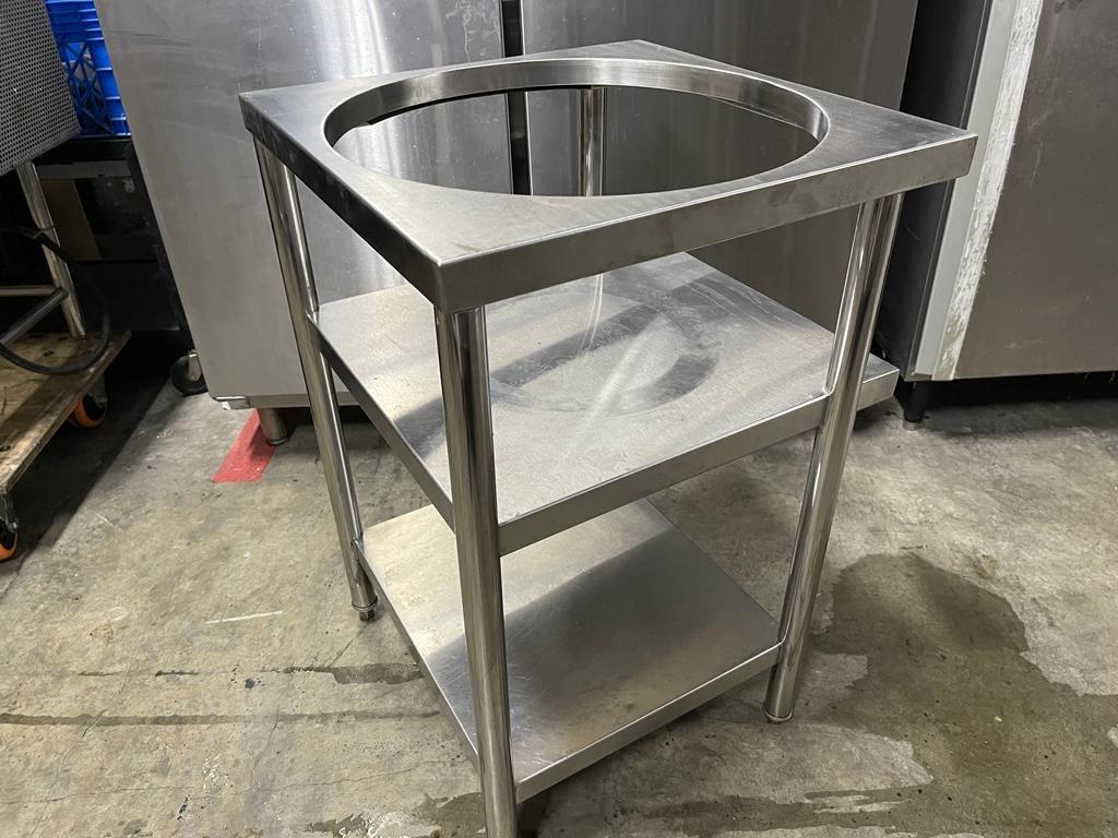 RICE COOKER TABLE 2 TIER EQUIPMENT TABLE STAINLESS STEEL USED