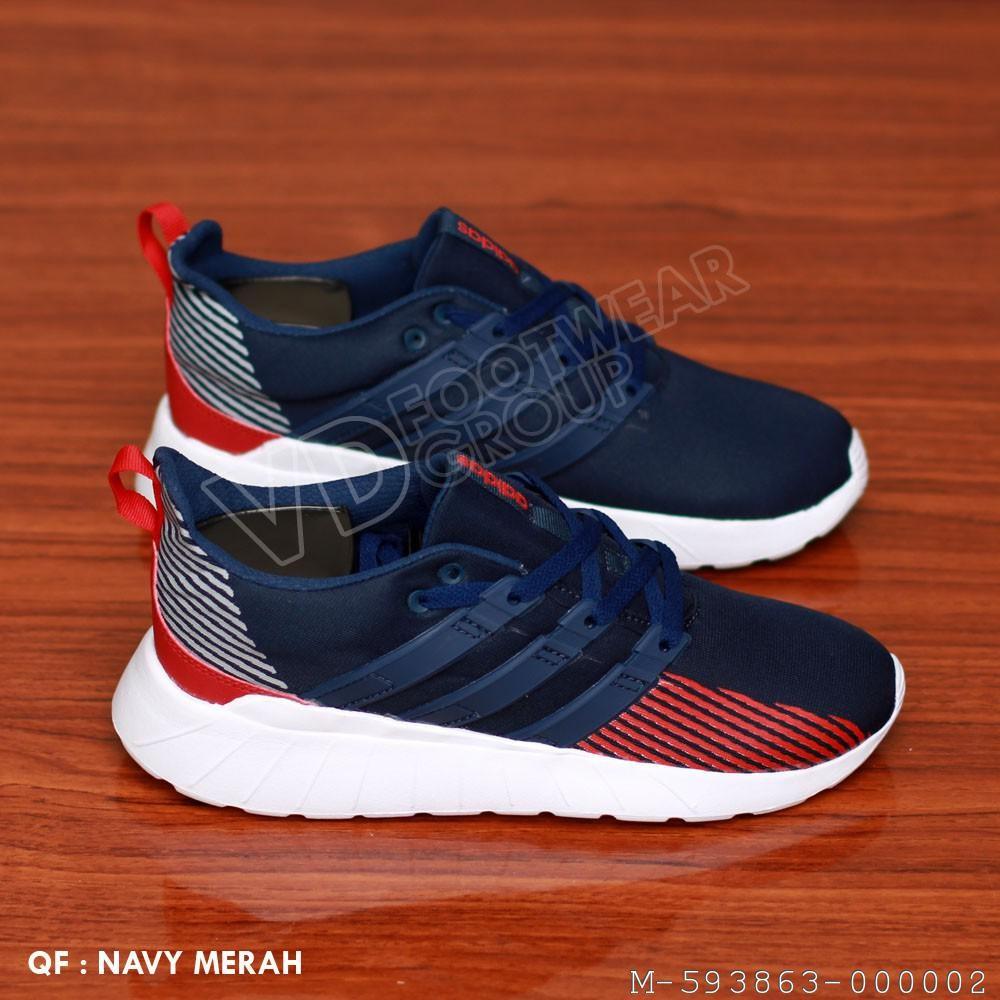 SEPATU ADIDAS QUESTAR FLOW VHYP 446 WARNA QS HITAM OREN QS NAVY MERAH QS NAVY PUTIH