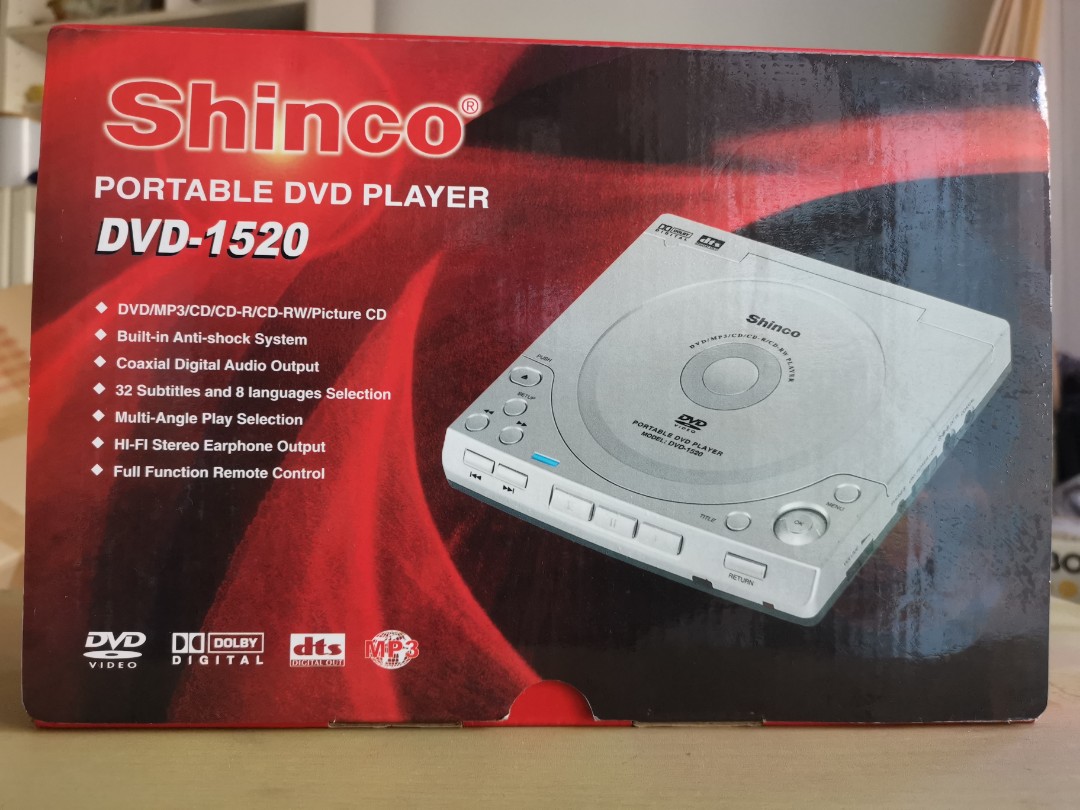 Shinco DVD-1520 Portable DVD Player 新科DVD 可携播放器, 家庭 
