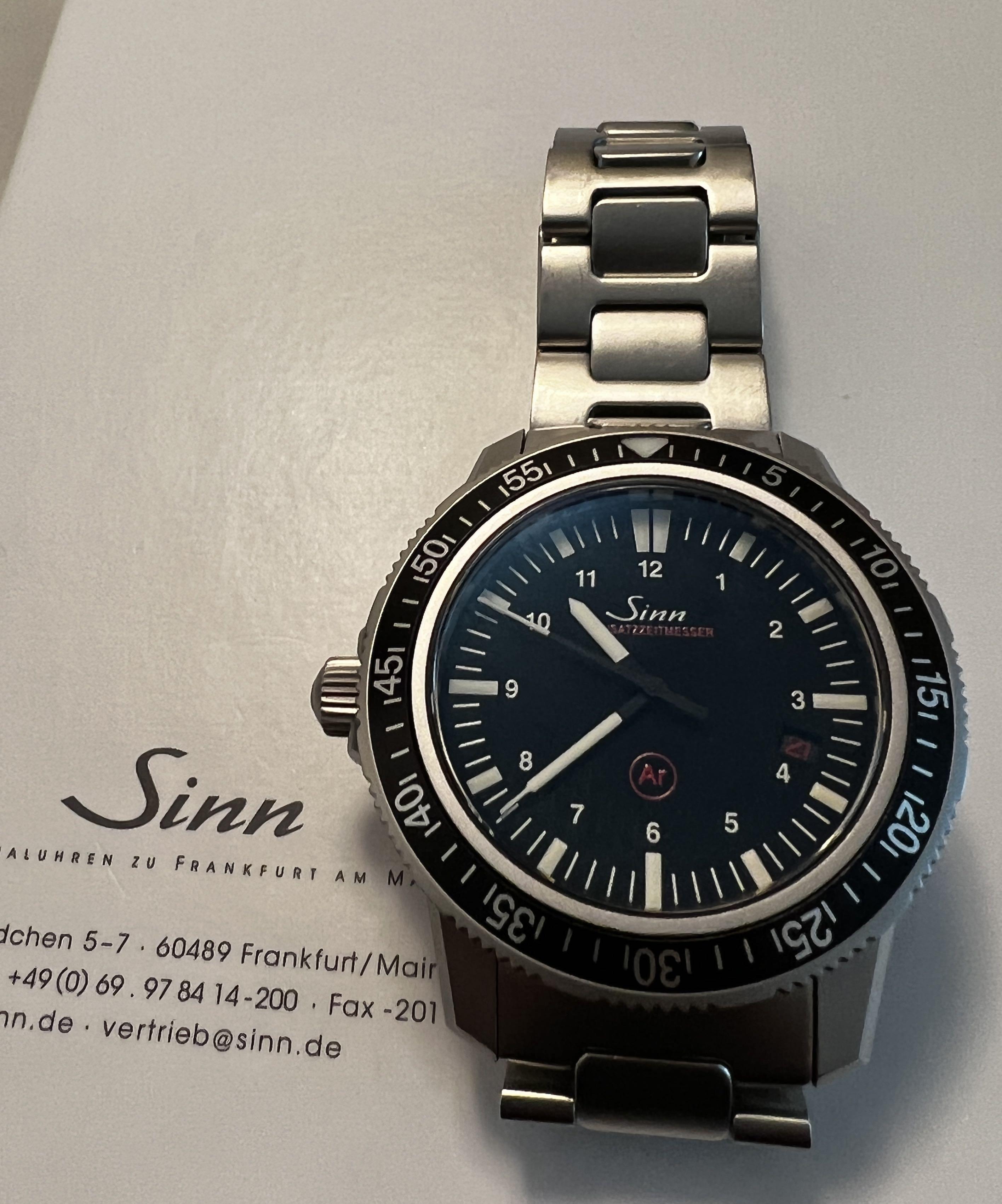 Sinn left hand hot sale watch