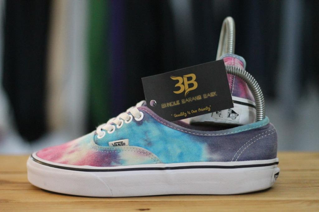 Vans authentic tie dye pink shop blue