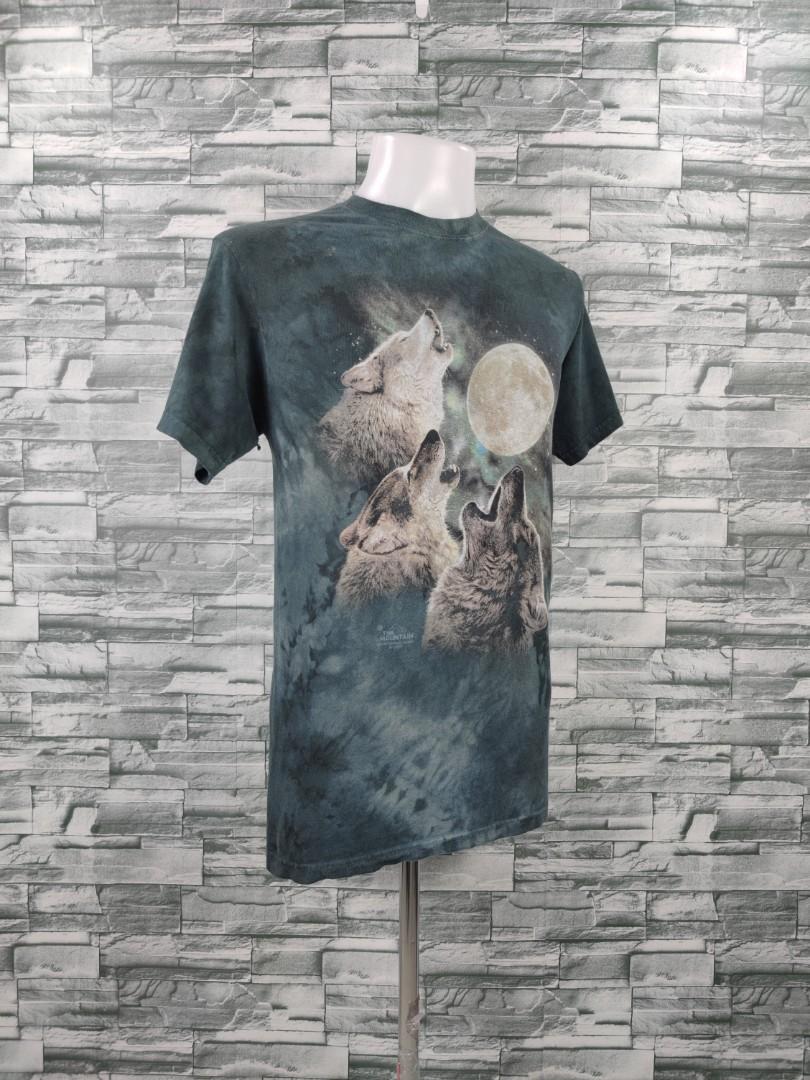 The mountain three wolf moon short sleeve tee hot sale