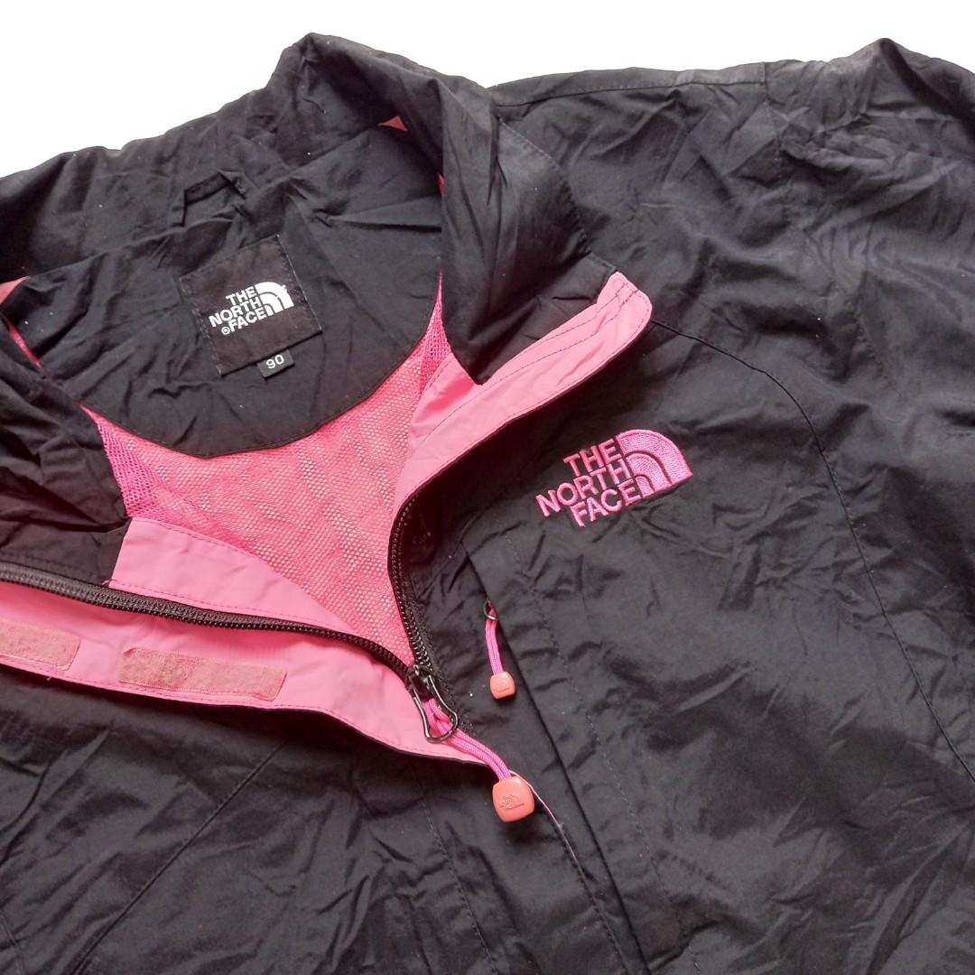 north face pink and black