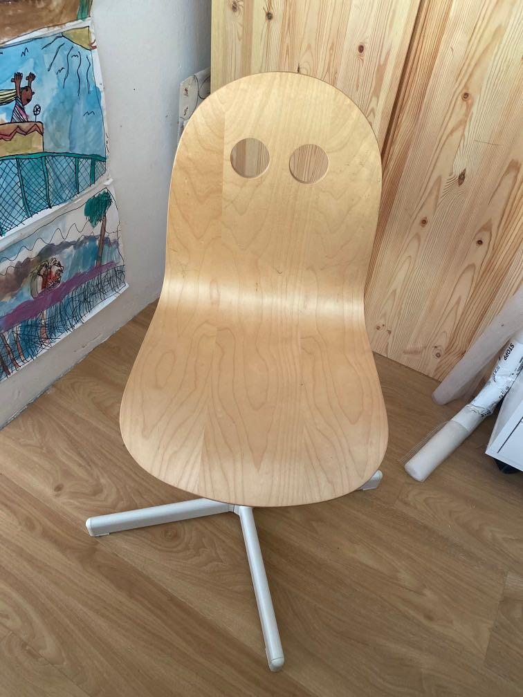 VALFRED / SIBBEN Children's desk chair, birch/white - IKEA