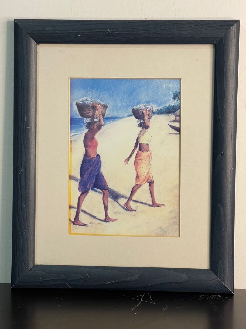 Vintage Painting Sri Lanka Traditional Ancient Time, Hobbies & Toys