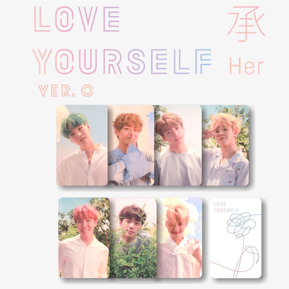 On Hold] Wtb/Lfs Bts Love Yourself Ly Her O Ver Photocard Pc, Hobbies &  Toys, Memorabilia & Collectibles, K-Wave On Carousell