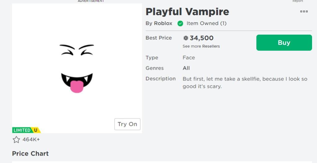 Playful Vampire - Roblox