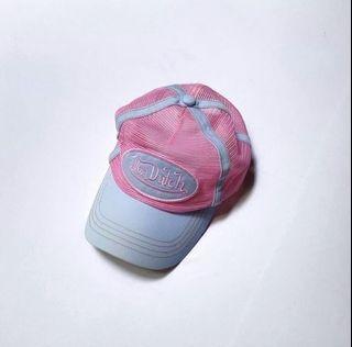 Y2k von dutch light blue & pink trucker hat vondutch cap