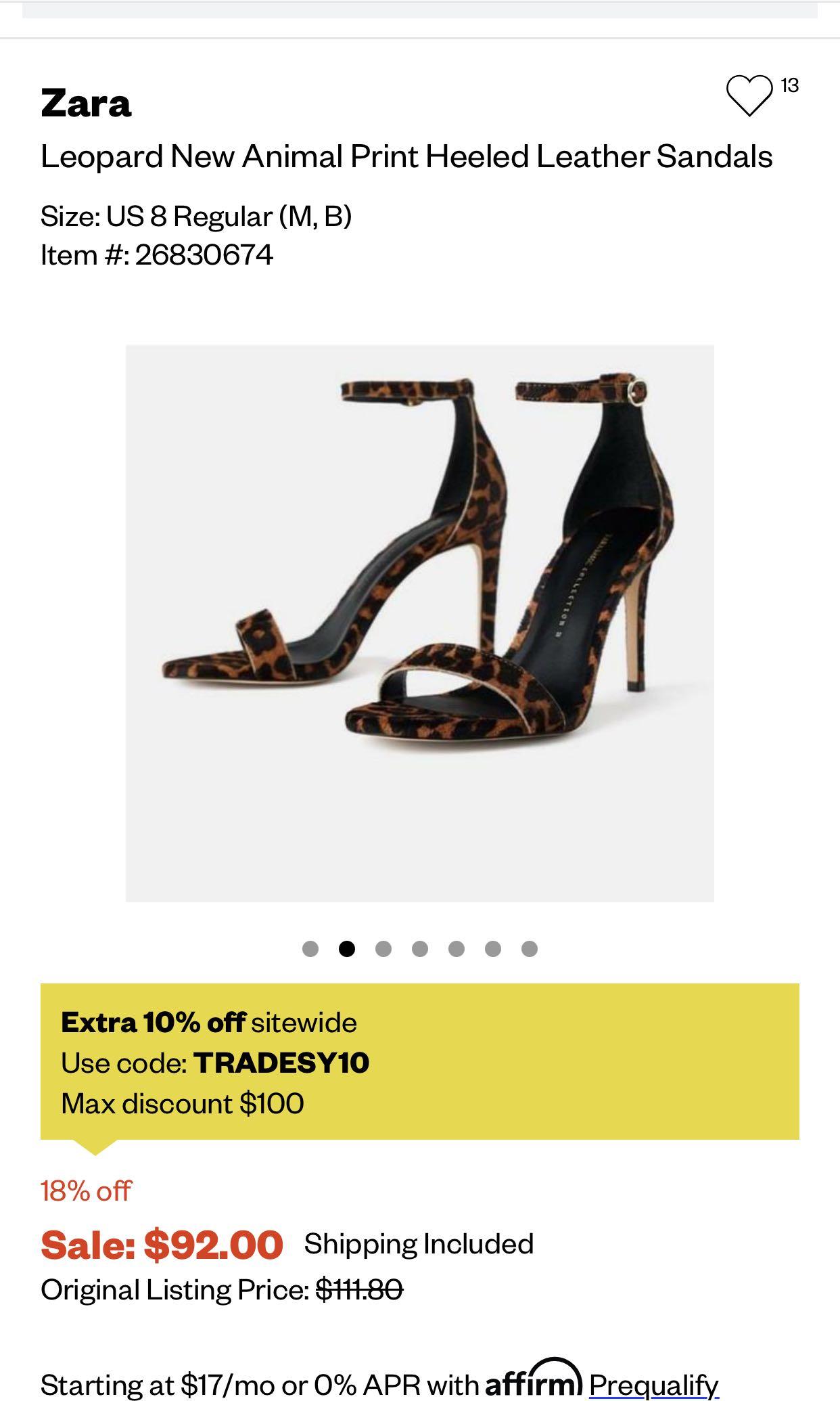 Zara Leopard high heels, Women's Fashion, Footwear, Heels on Carousell