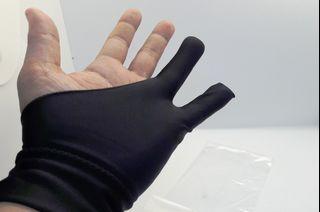 2-Finger Artist's / Writer's Glove, Black