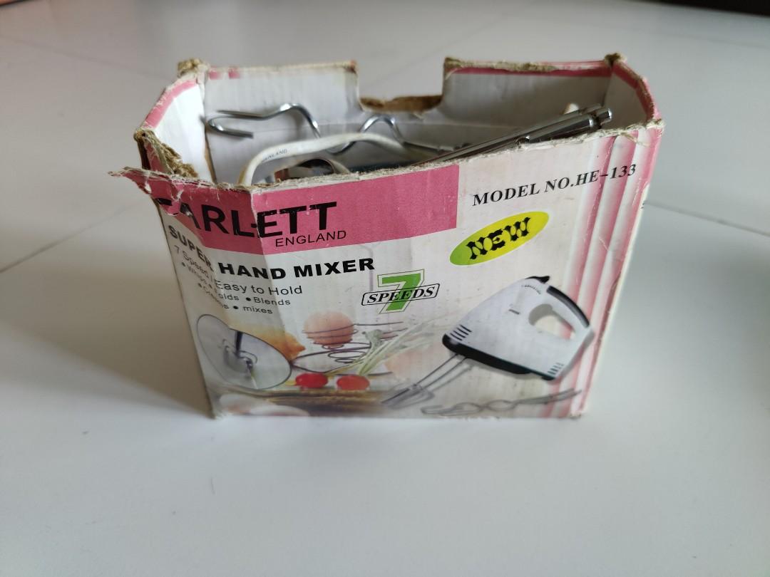 【Fast deal】 Electric Hand Mixer 7 Speed Hand Blender quiet baking mixer