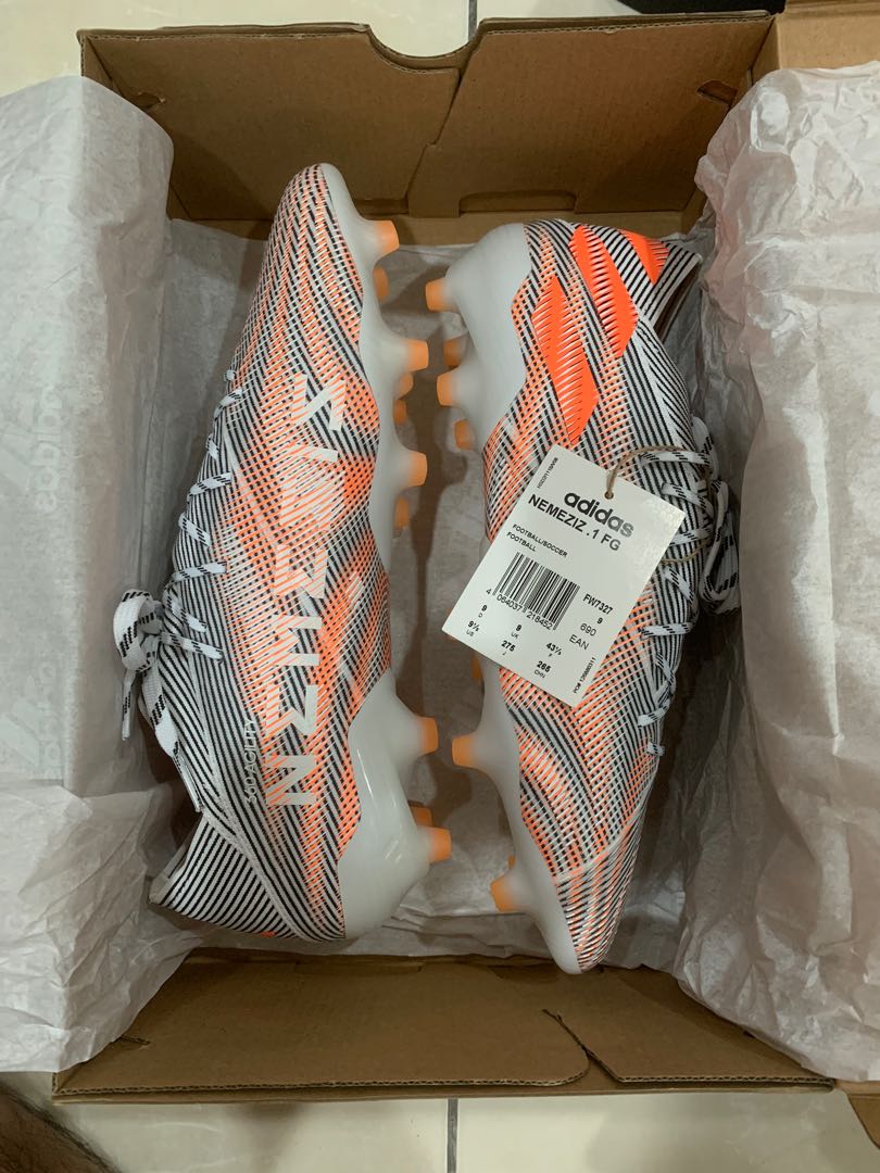 adidas Nemeziz.1 FG - White/Screaming Orange/Core Black - Mens Soccer Cleats