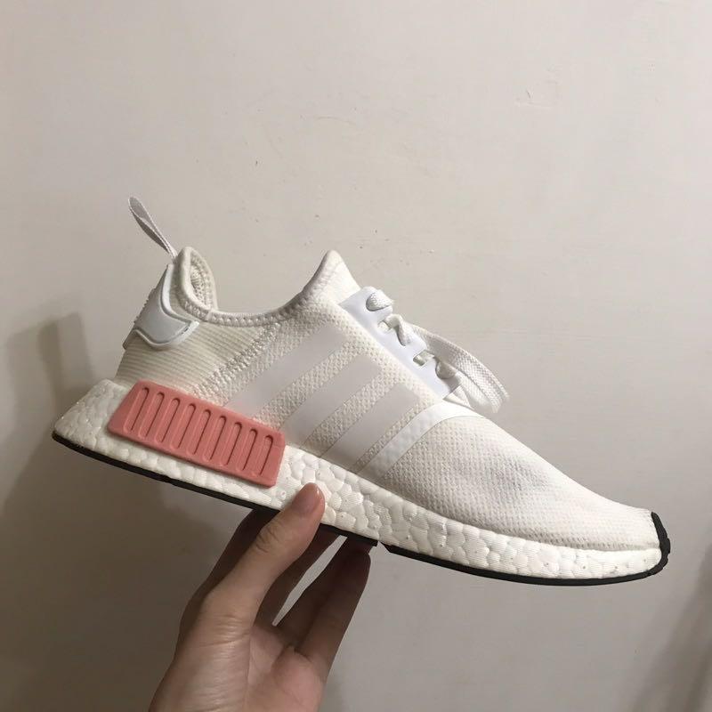 Adidas nmd r1 white rose top