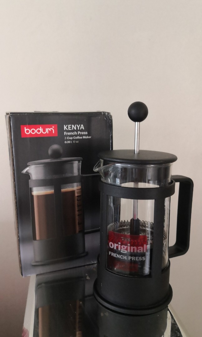 Authentic Bodum French Press Kenya 3 cups, TV & Home Appliances, Kitchen Appliances, Coffee