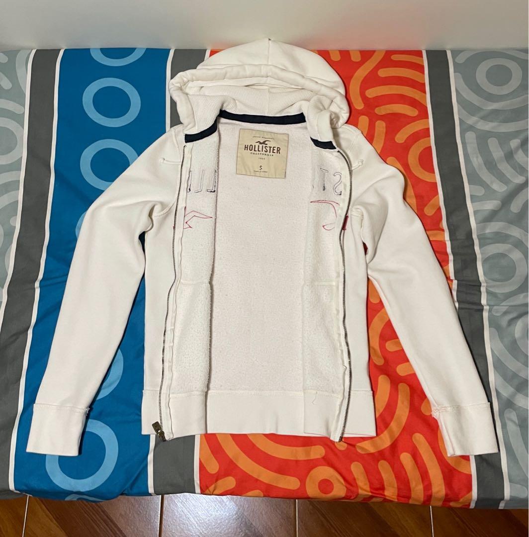 White hoodie jacket men's shop