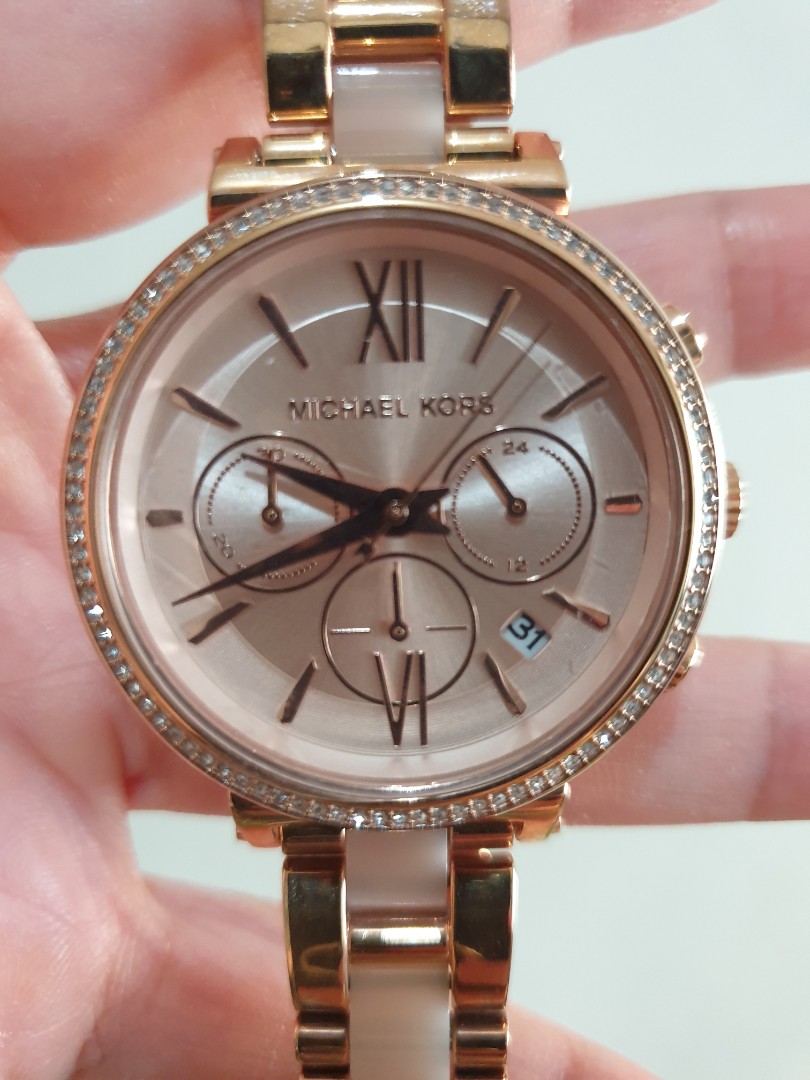 Michael kors ceramic watch rose gold 2025