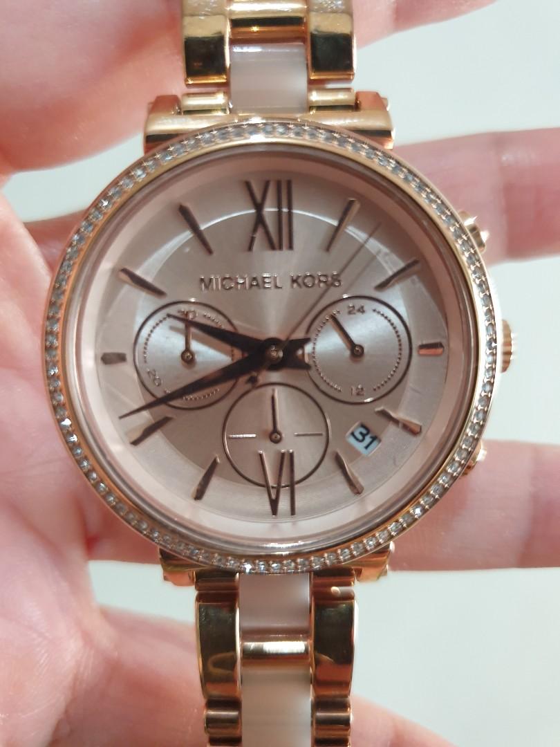 Michael kors ceramic hotsell watch rose gold