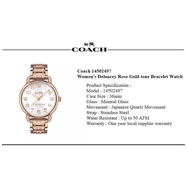 Authentic Original Coach Women s Coach Women s Delancey Rose Gold