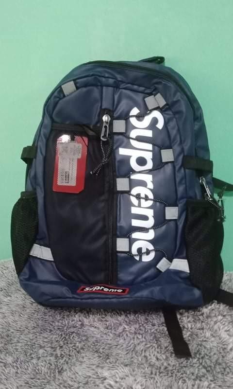 SUPREME SS17 BACKPACK Blue 100% Authentic $200.00 - PicClick