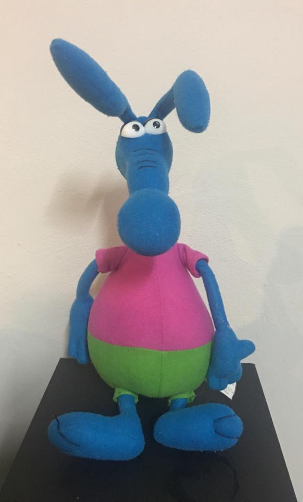 blue aardvark Pink panther Rare. Plush soft Toy