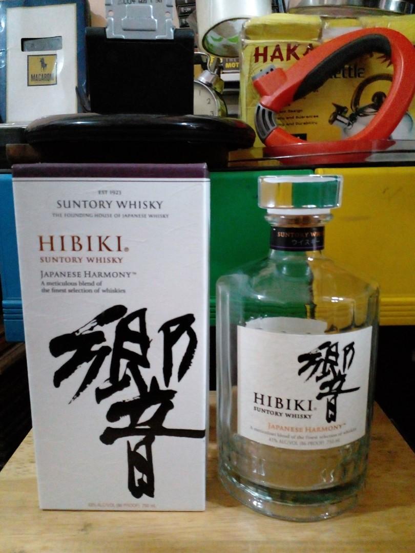 Botol hibiki suntory whisky japanese harmony, Barang Yang ...