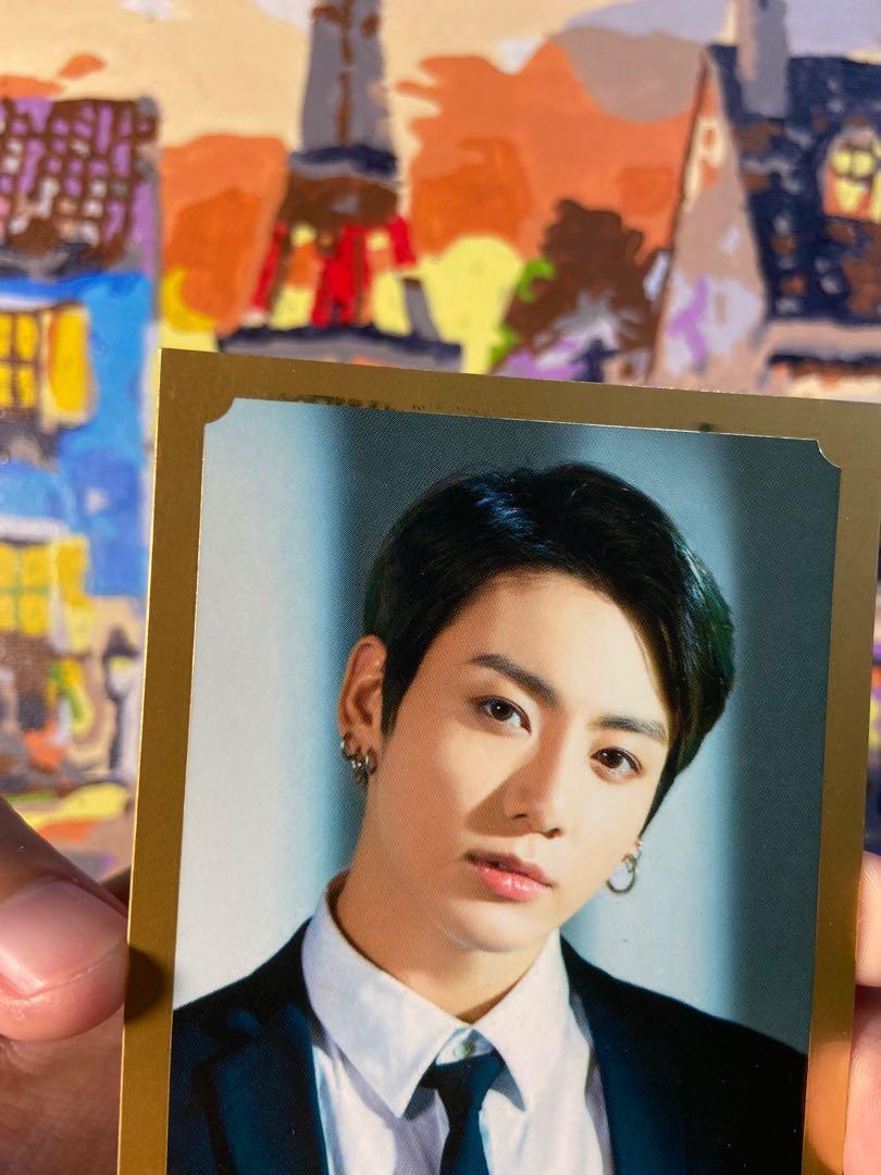 BTS Jungkook JK Bangbangcon BBC Message Card Set (Category: K-Wave Merchandise) located in Muntinlupa City. Submitted by binkymilk (Listing ID 1121918239, Image 3). Description: wts lfb ph 🇵🇭 bts jungkook bangbangcon message card set 💵 1,150php + lsf • onhand • 7/10 condition, gold card has black spots at the top, dog ears in the other pcs • will ship with the message card case! • pm me if you want more pics / video! • mop: gcash, unionbank, b