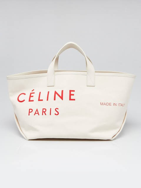 celine tote canvas