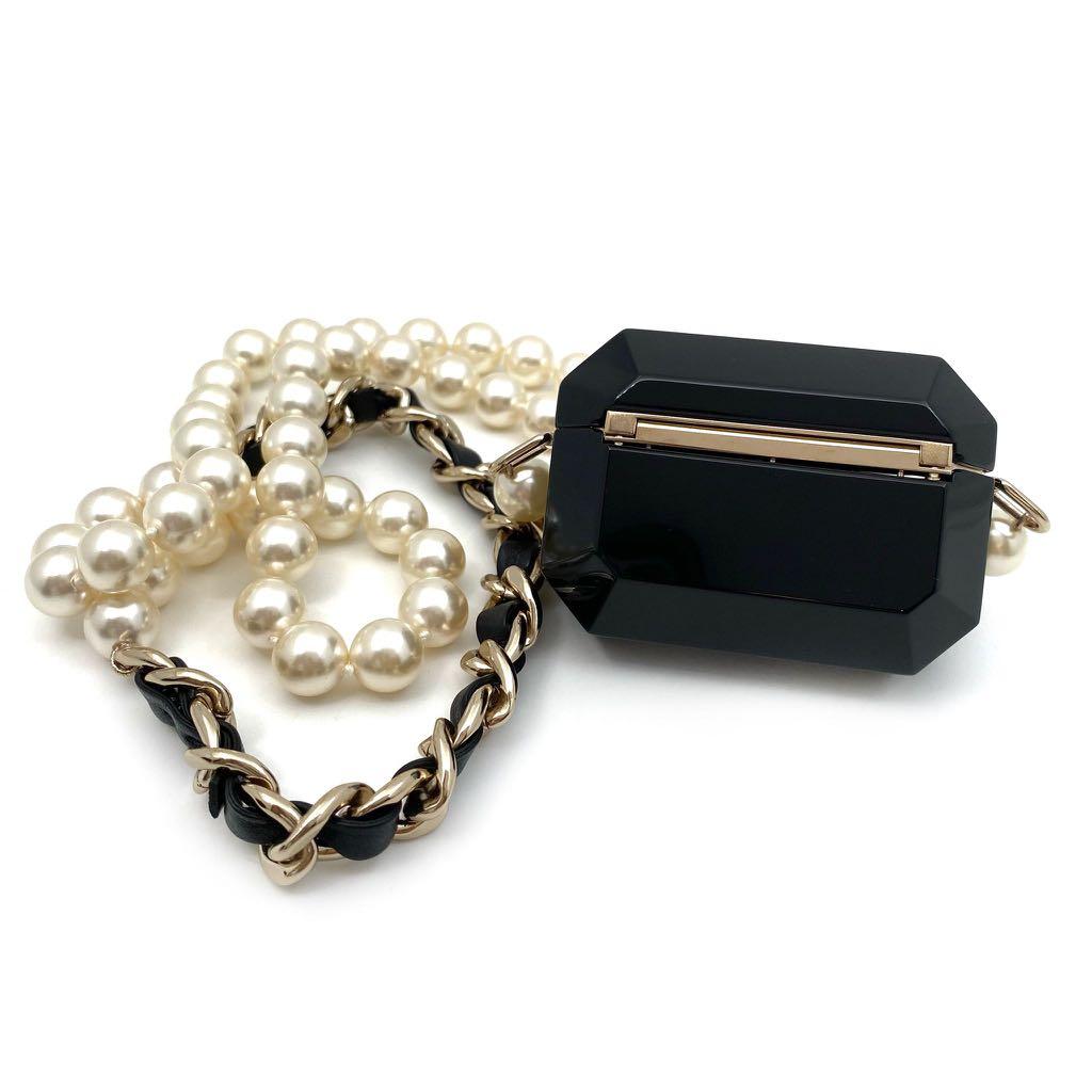Chanel Black Airpod Pro Case Necklace, Luxury, Accessories on Carousell
