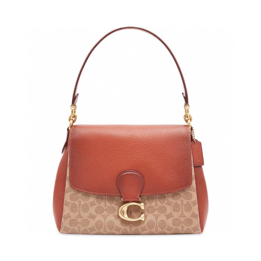 Coach May Shoulder Bag In Signature Canvas, Women's Fashion, Bags
