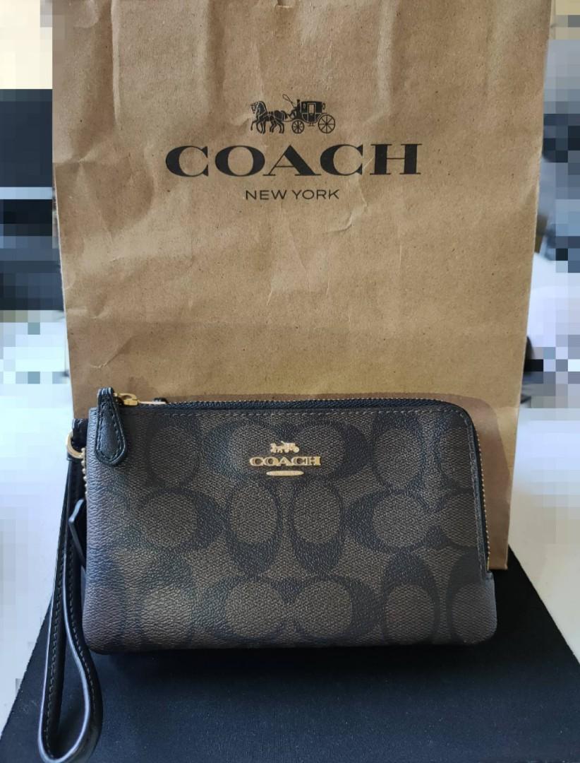 Coach wallet with 2 zipper Luxury Bags Wallets on Carousell