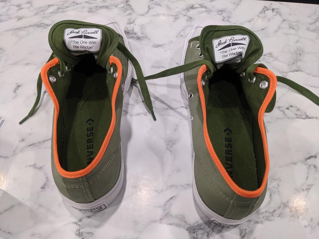 Converse Jack Purcell Street Sage Cypress Green Total Orange