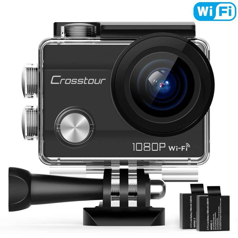 Crosstour CT7000 Action Camera 1080P 12MP WiFi Underwater Sports Cam