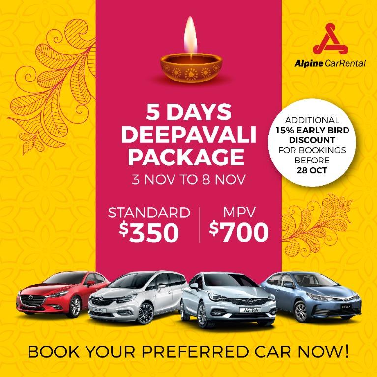 Deepavali Rental Package, Cars, Car Rental on Carousell