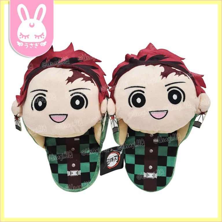 Demon Slayer Kimetsu No Yaiba Indoor Bedroom Plush Slippers Kamado 
