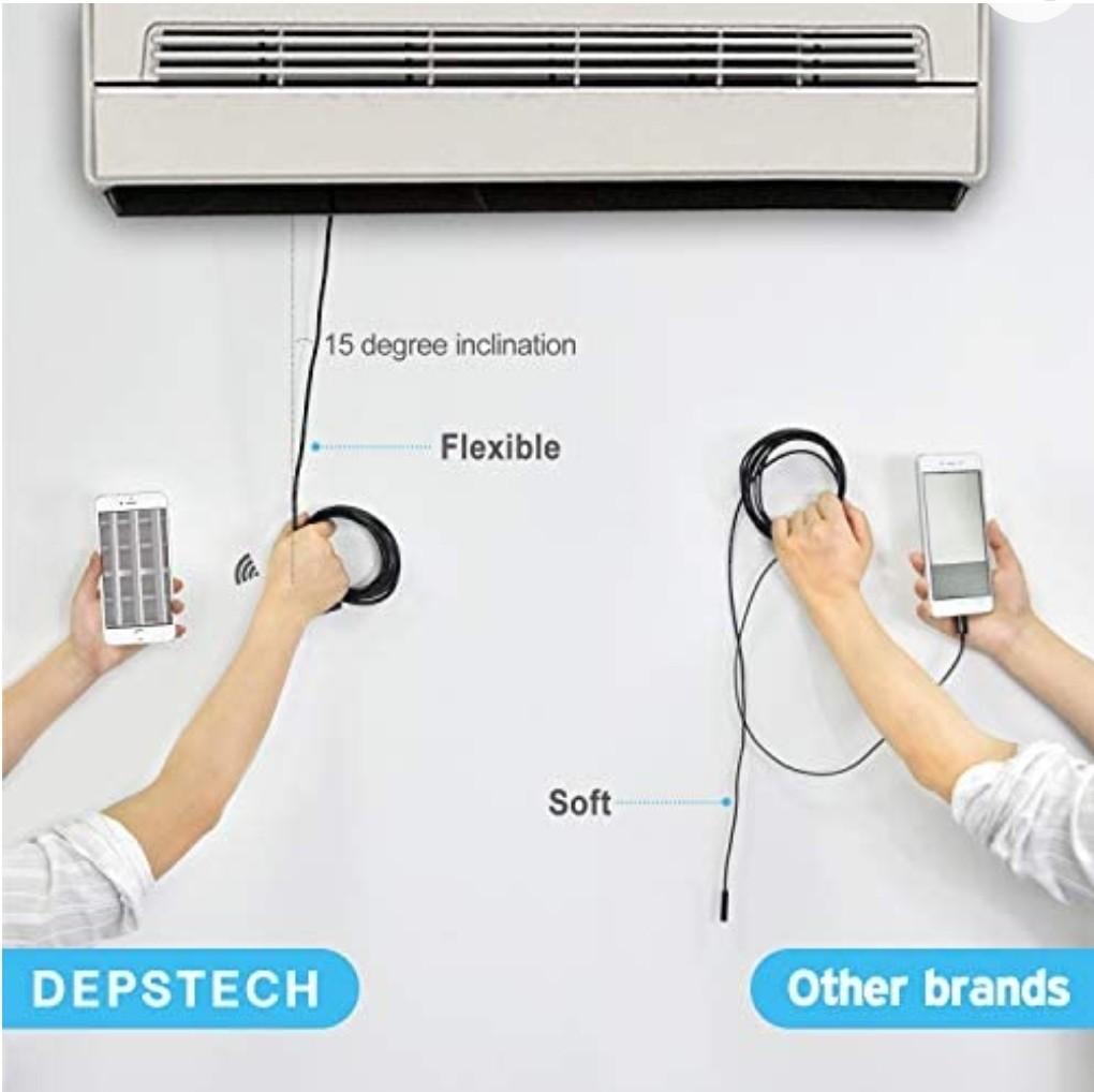 Depstech Wireless Endoscope, WiFi Borescope Inspection 2.0 Megapixel HD